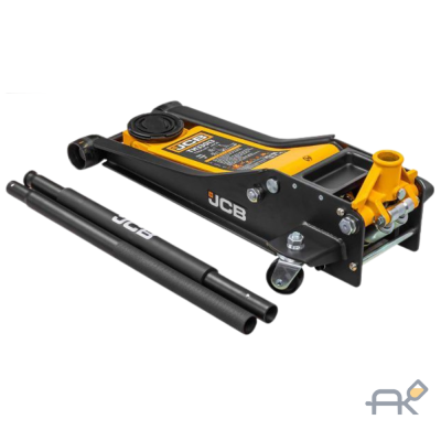 Домкрат подкатной гидравлический двухпоршневой 3т (h min 75мм. h max 505мм)TH33013 (56953)